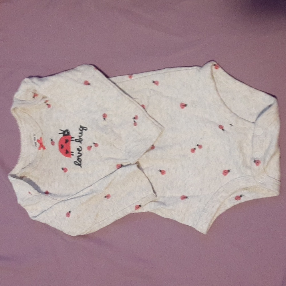 🔴Buy 1 Get 1 FREE Carters Lady Bug "Love Bug"🐞 Onesis